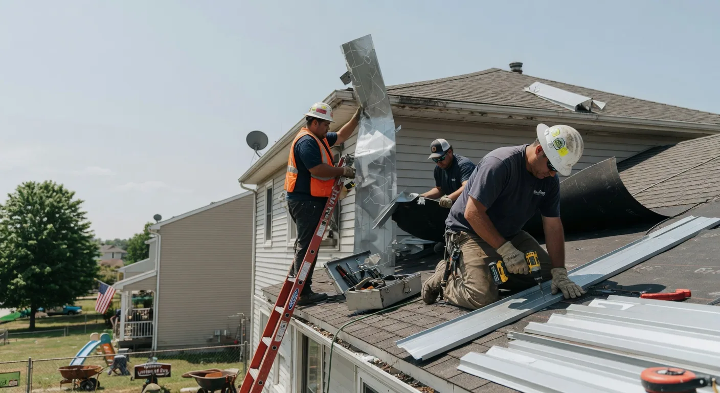 Storm Damage Metal Roof Repair in Mountainville, NY